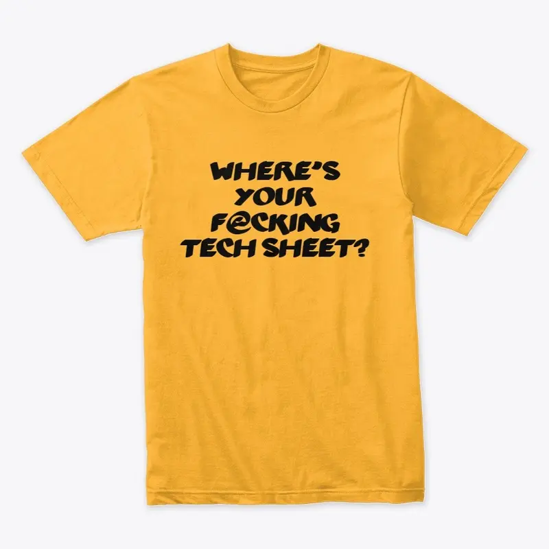 Tech sheet?